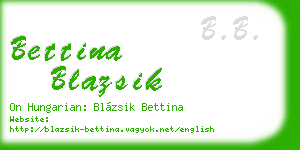 bettina blazsik business card